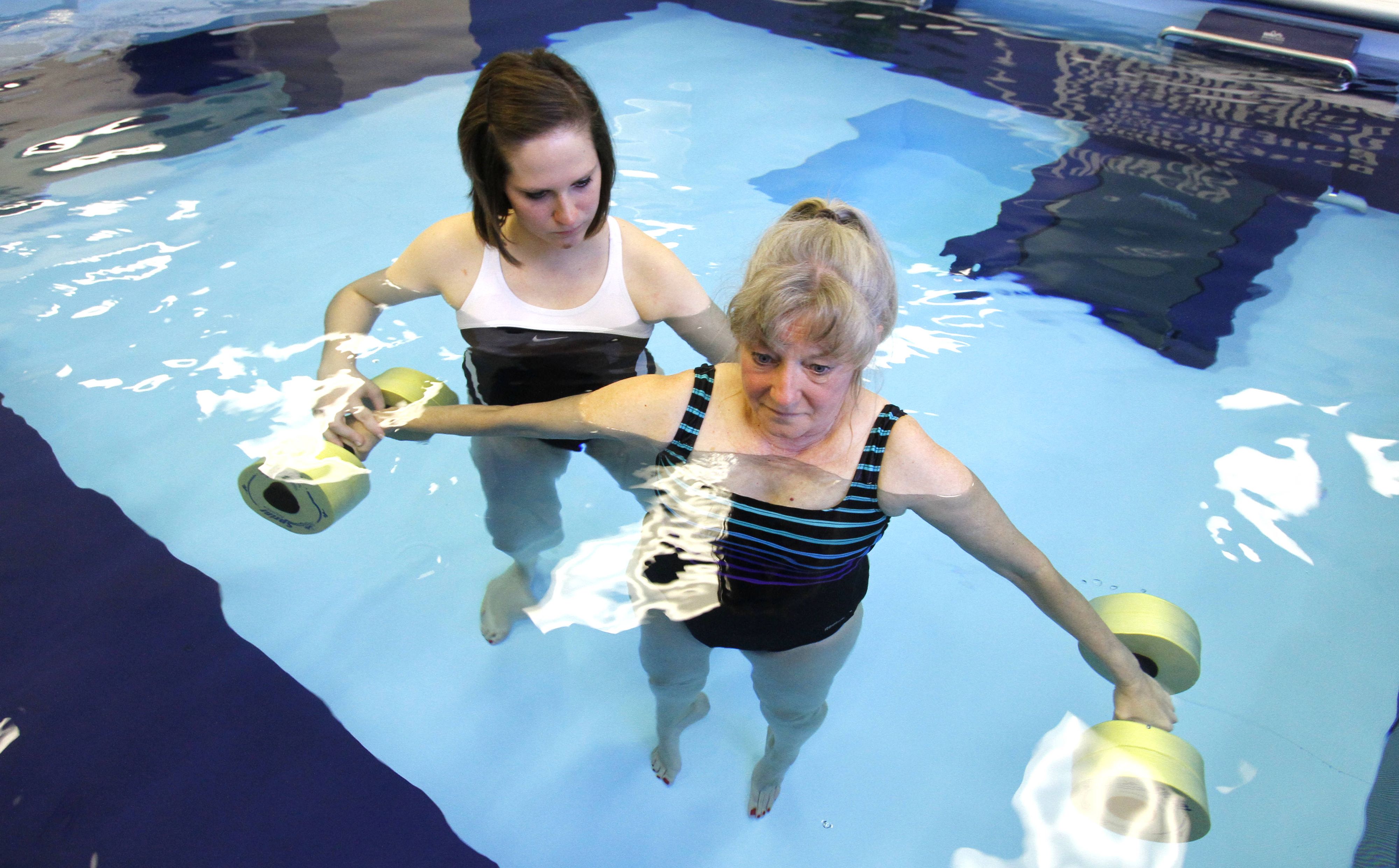 aquatic exercise in the Endless Pool