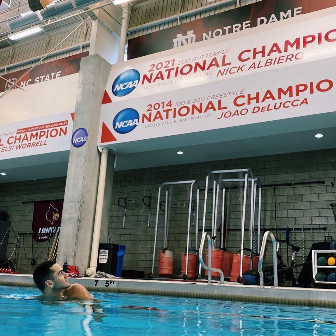 picture of Louisville Cardinals swimmer Nick Albiero