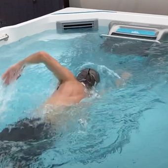 A Swim Spa for Triathlon Training