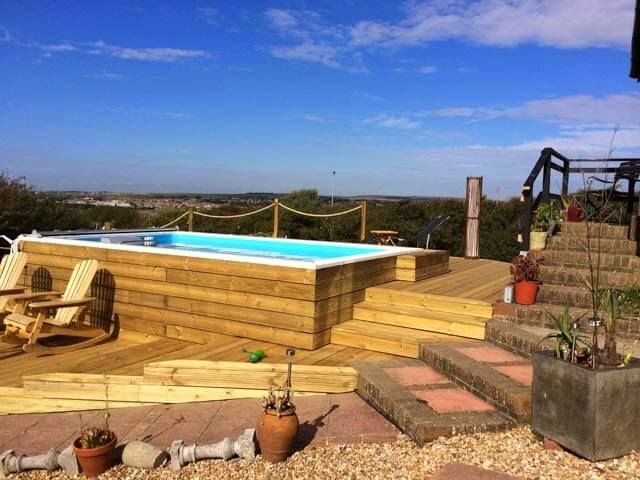 an award-winning Endless Pool with a view