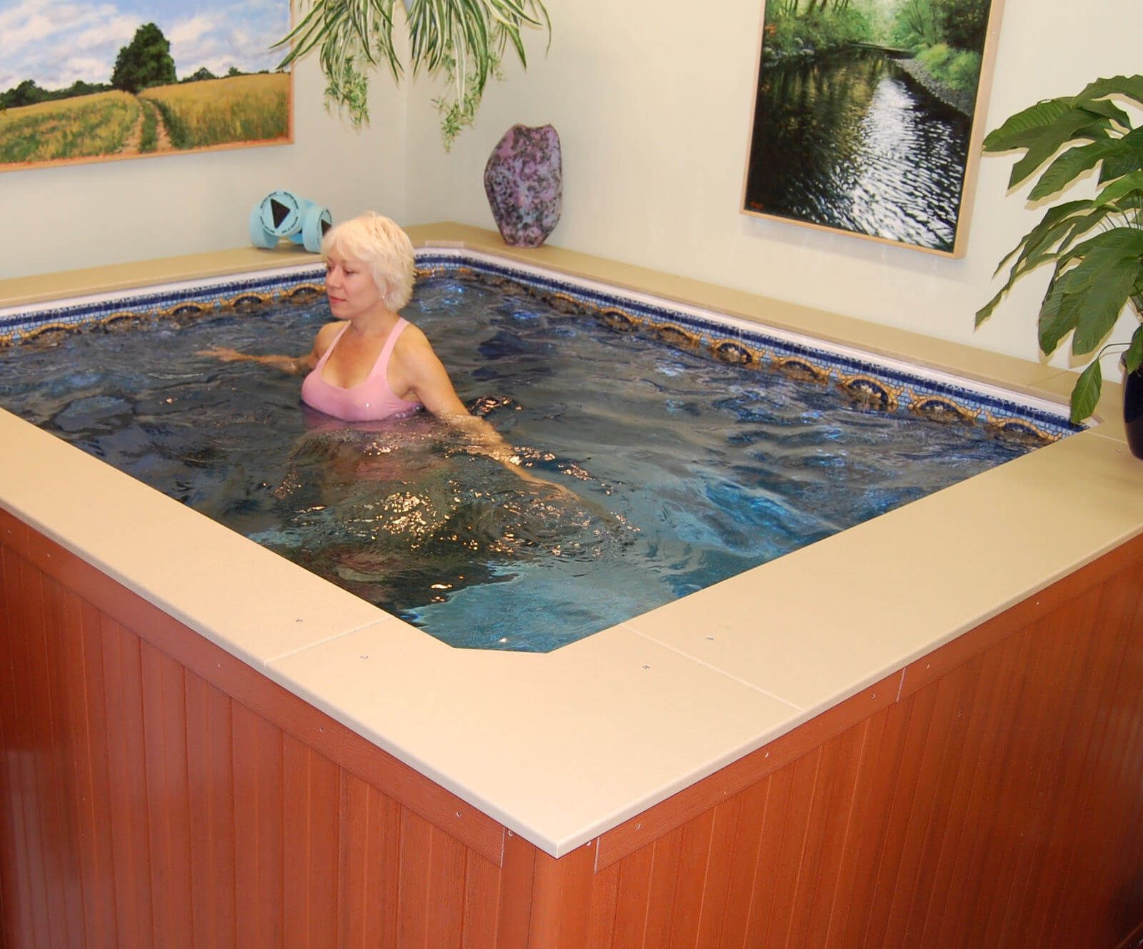 aquatic therapy exercise in the Endless Pools WaterWell