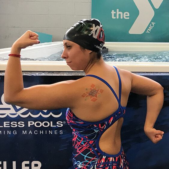 picture of a Masters swimmer at an Endless Pools Elite pool in Orlando 