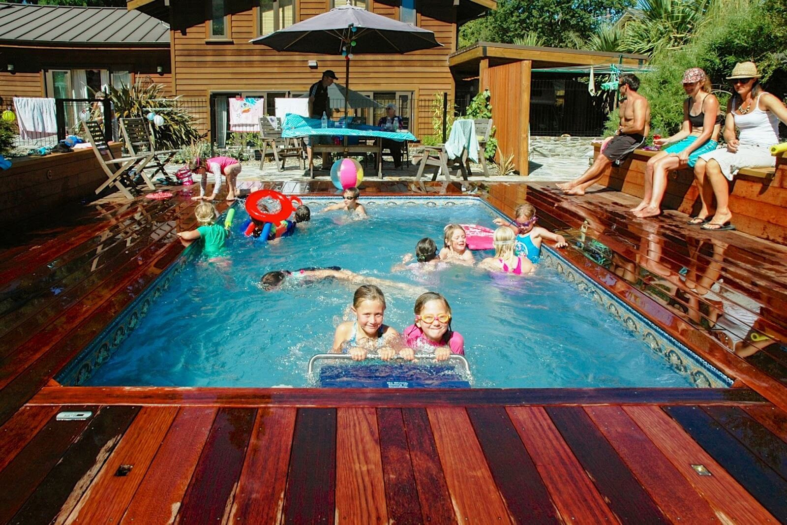 a Performance Endless Pool used for marathon swim training and family fun